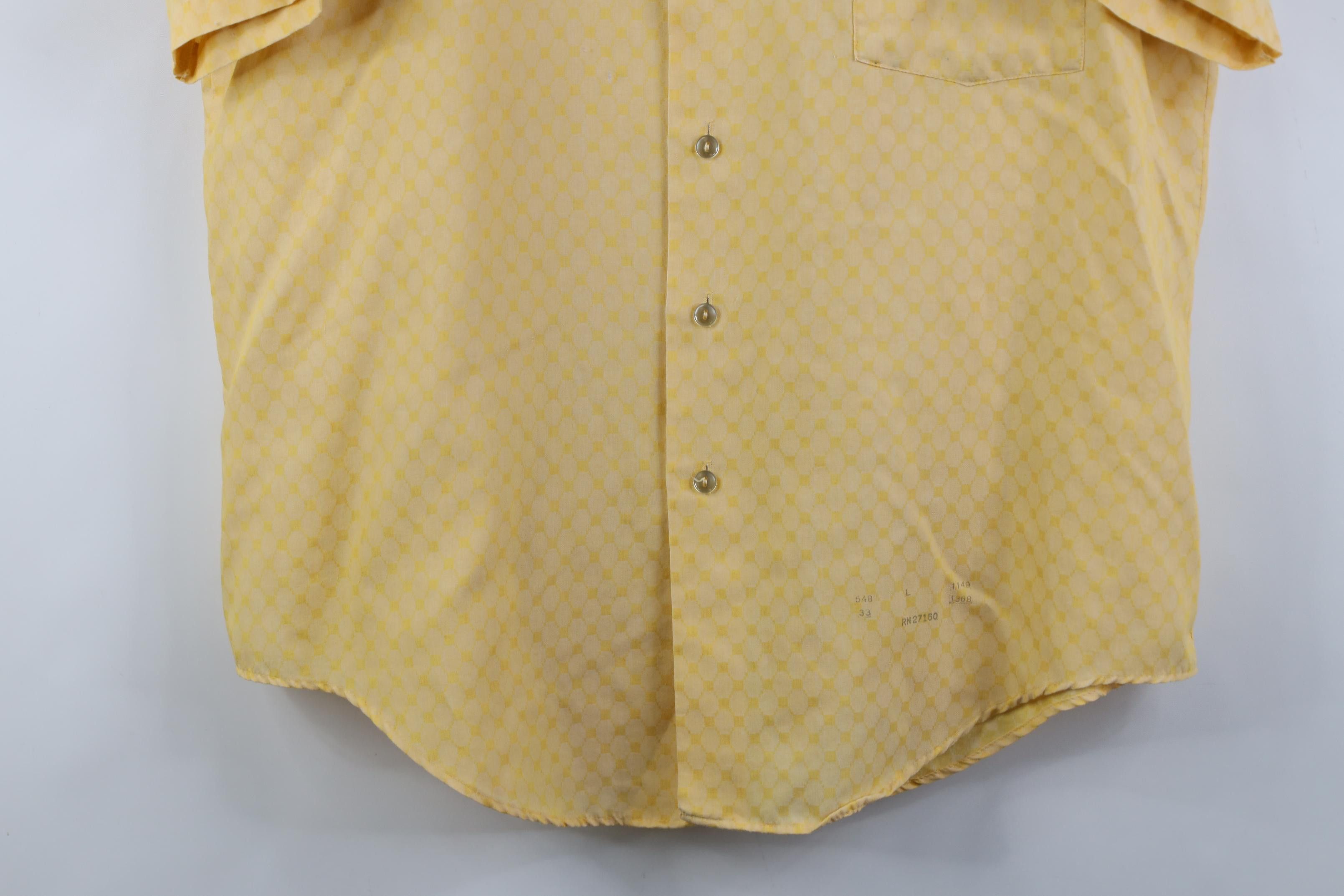 Vintage Vintage 70s Streetwear Collar Short Sleeve Button Shirt Size US L / EU 52-54 / 3 - 3 Thumbnail