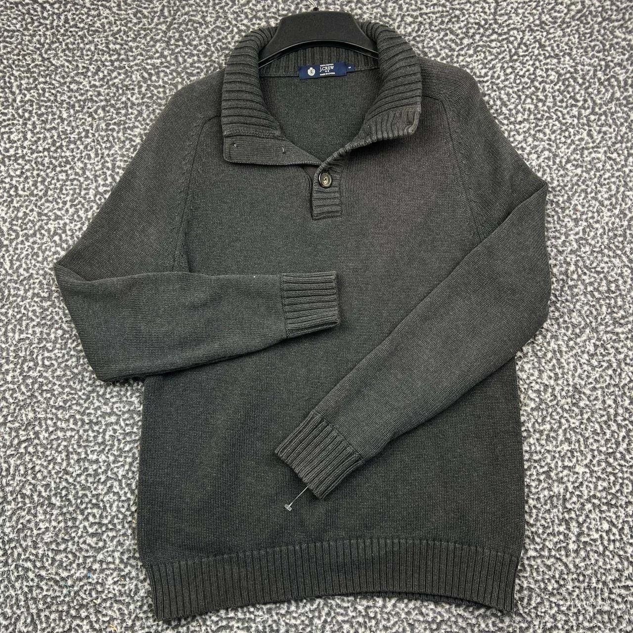 J.Crew J.Crew Sweater Men Gray Button Mock Neck Pullover Cotton S Size US S / EU 44-46 / 1 - 1 Thumbnail