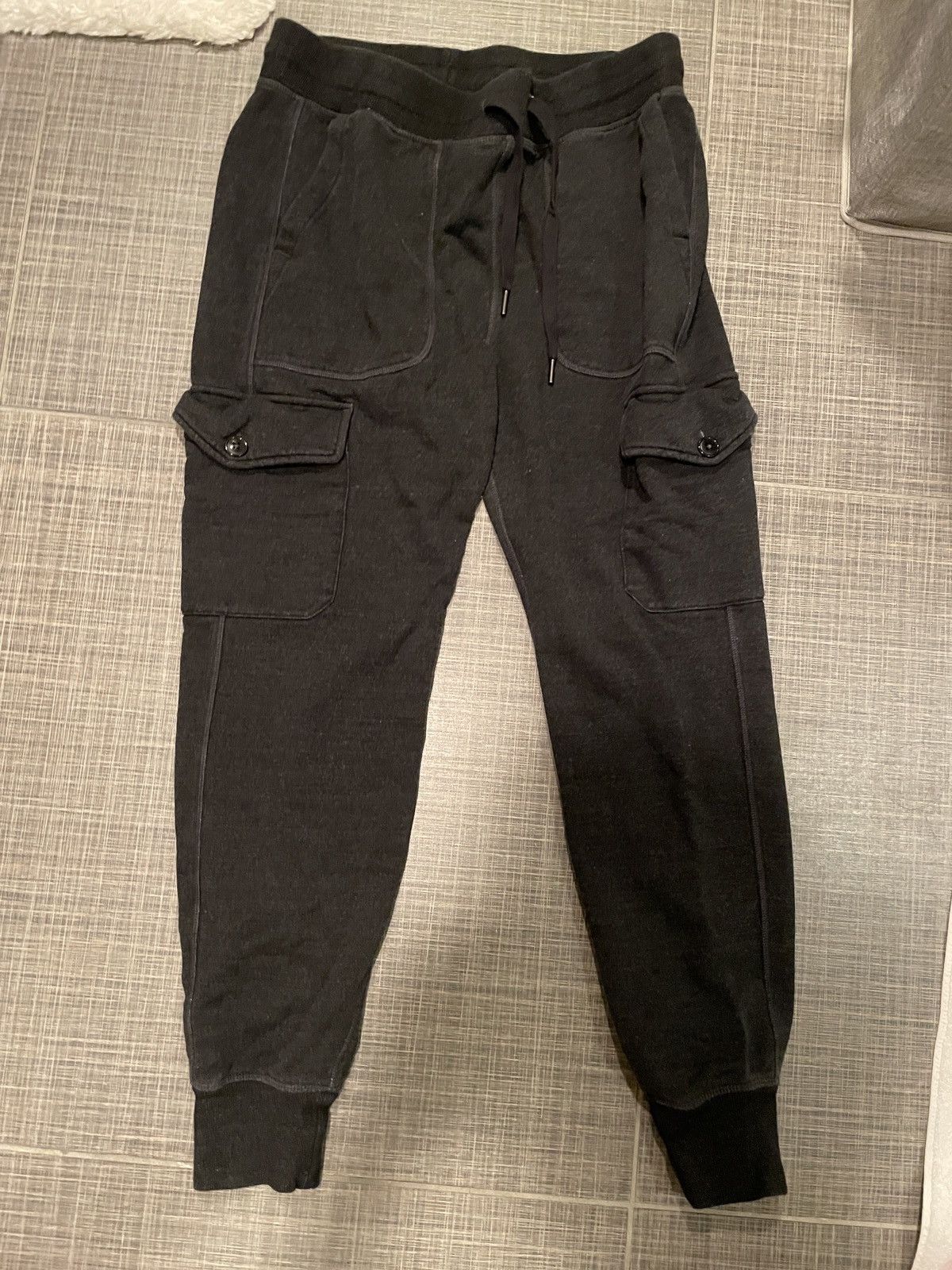 image of Todd Snyder Cargo Joggers Gray - Small in Grey, Men's (Size 30)