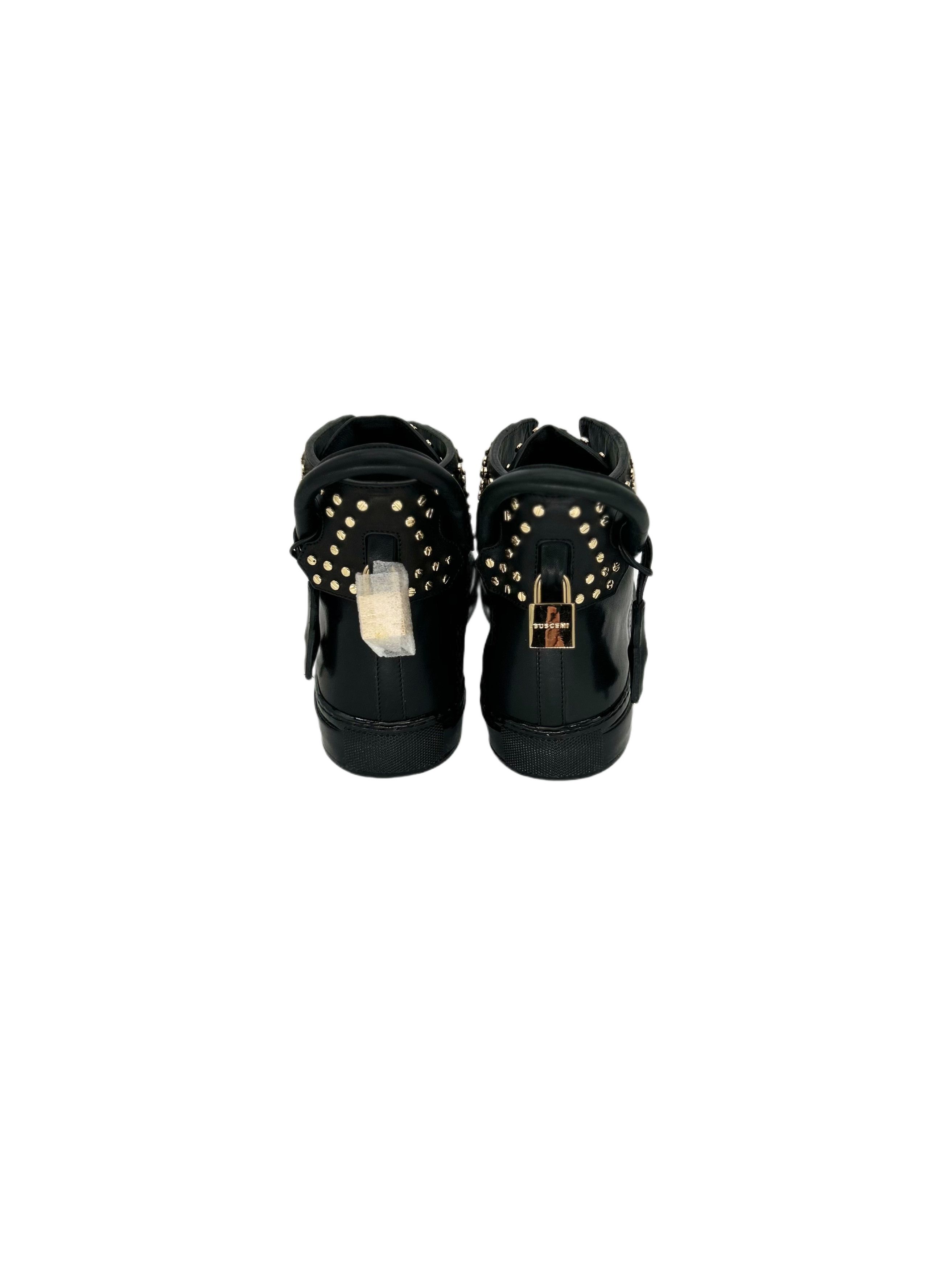 Buscemi Black 125mm High Top Trainers with Screws Size US 11 / EU 44 - 6 Thumbnail