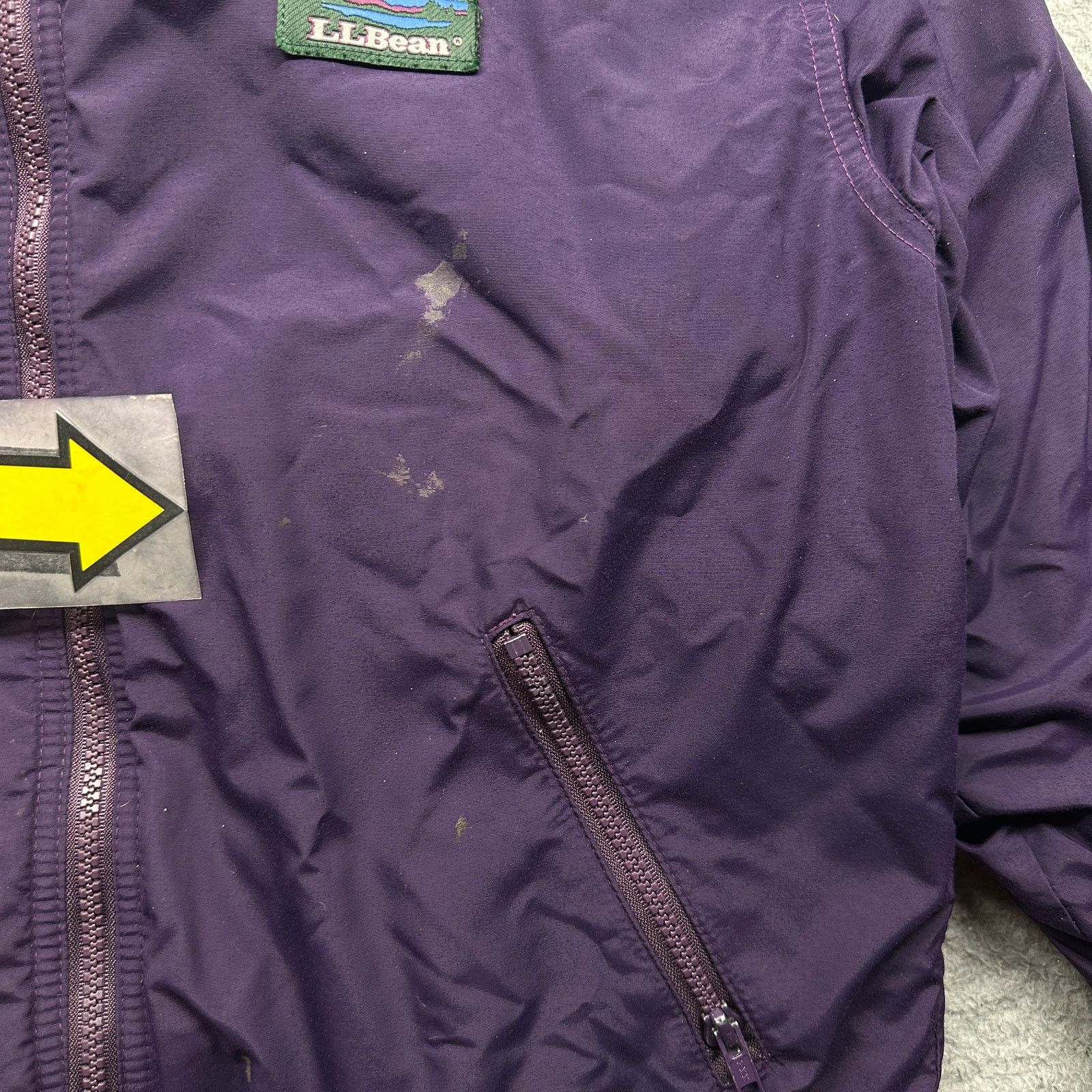 L.L. Bean Vintage LL Bean Warm Up Jacket Womens Medium Fleece Lined Size M / US 6-8 / IT 42-44 - 8 Thumbnail