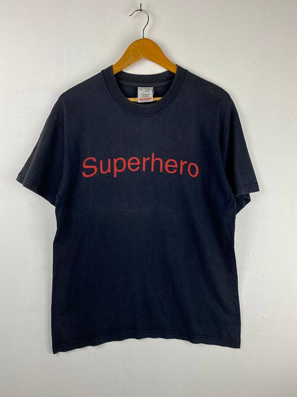 image of Avant Garde x Band Tees Vintage Superhero Reef Getaway Band Tees in Faded Black, Men's (Size Medium
