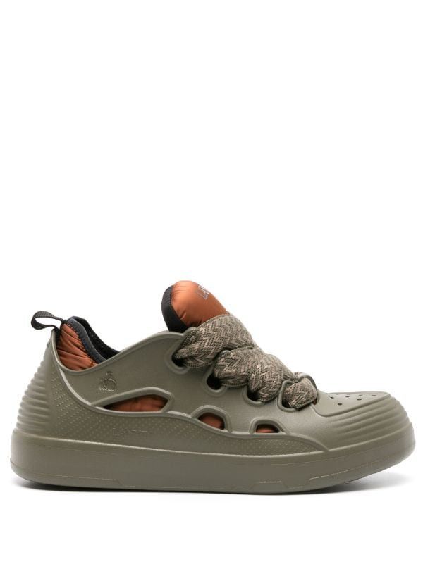 Lanvin o1w1db11024 Curb Low Top Rubber Sneakers in Block Size US 7 / EU 40 - 1 Thumbnail