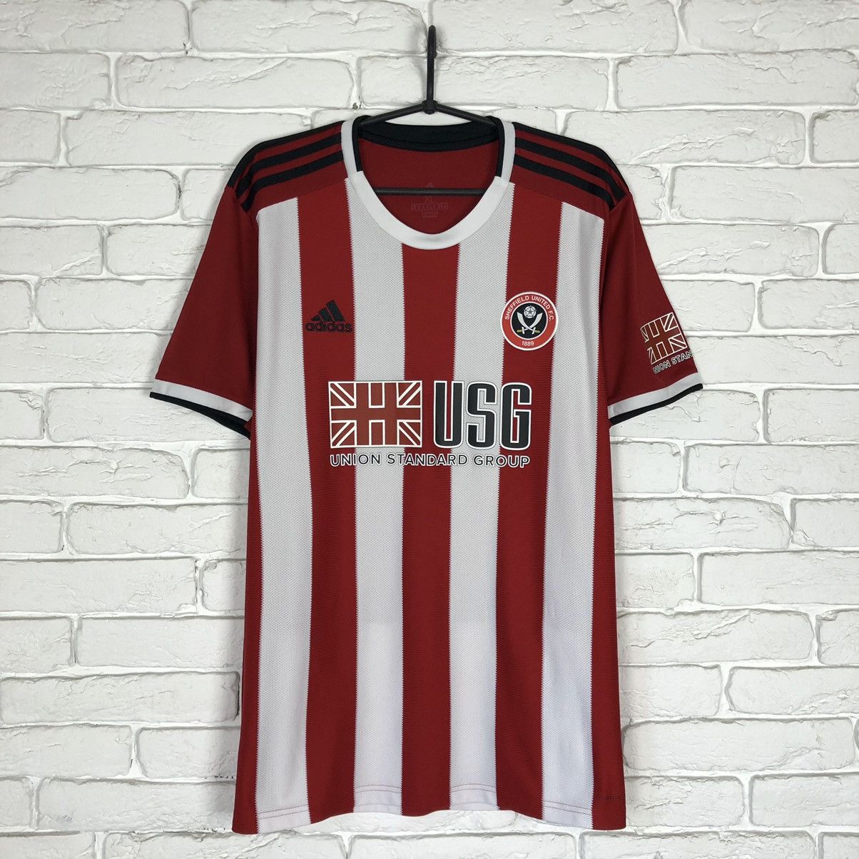 Adidas Sheffield United 2019 2020 home adidas soccer jersey Size US XL / EU 56 / 4 - 1 Thumbnail
