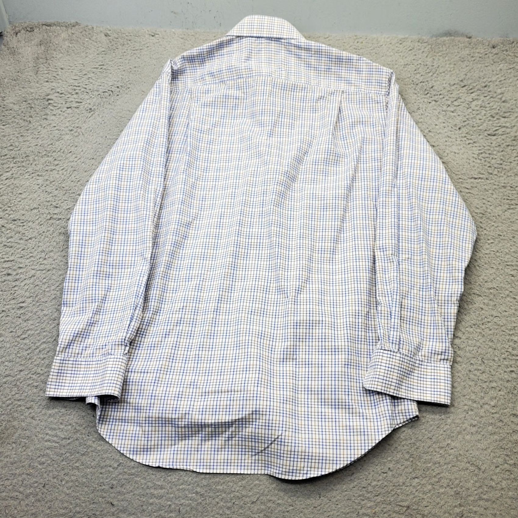 Jos. A. Bank Jos. A. Bank Dress Shirt Men 15.5 Multi Check Tailored Fit Long Sleeve Button Up Shirt Size 42R - 2 Thumbnail