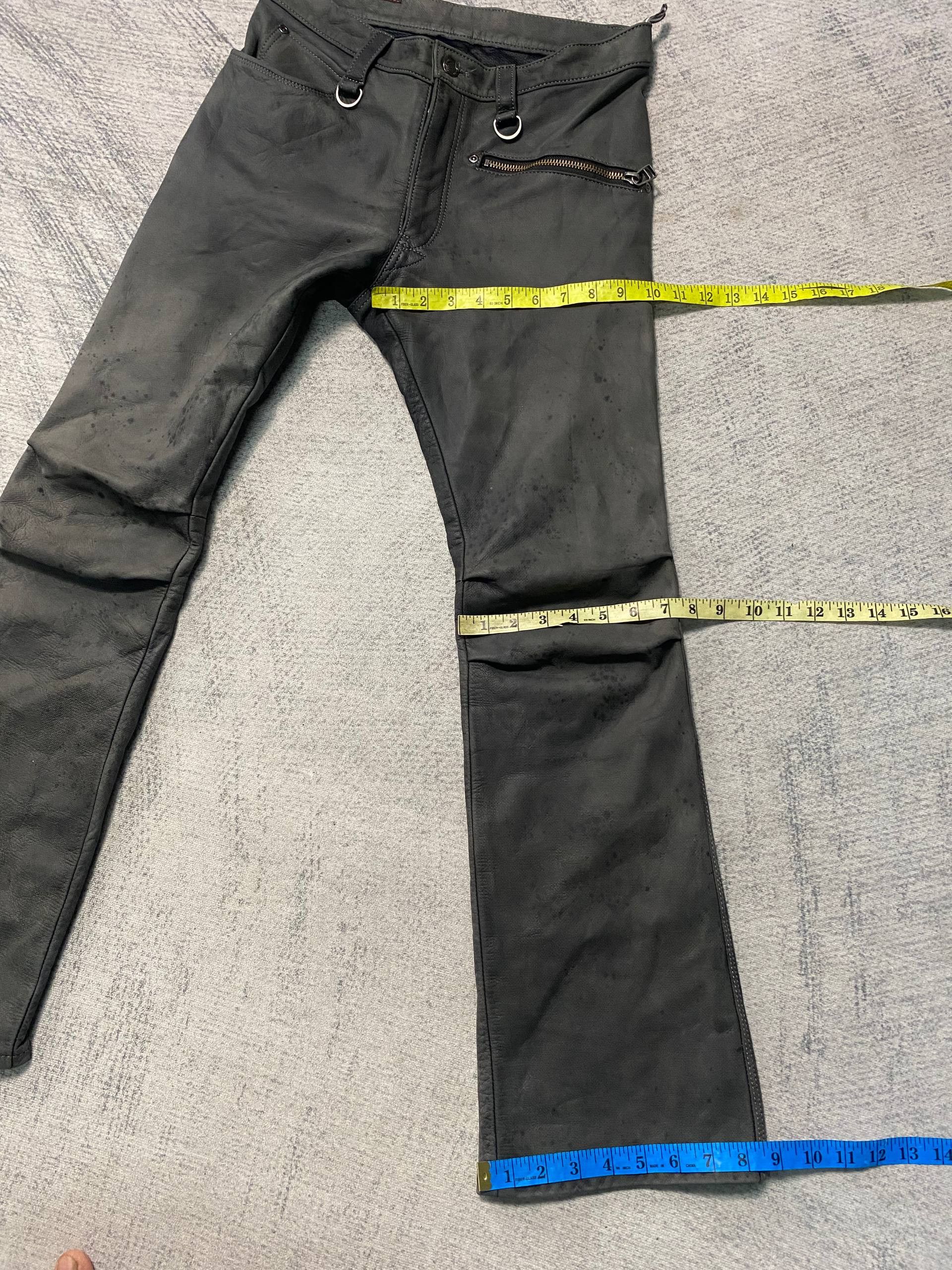 14th Addiction Rare Hyod Vkei Japanese Rock Style Leather Flare Pants Size US 30 / EU 46 - 17 Thumbnail