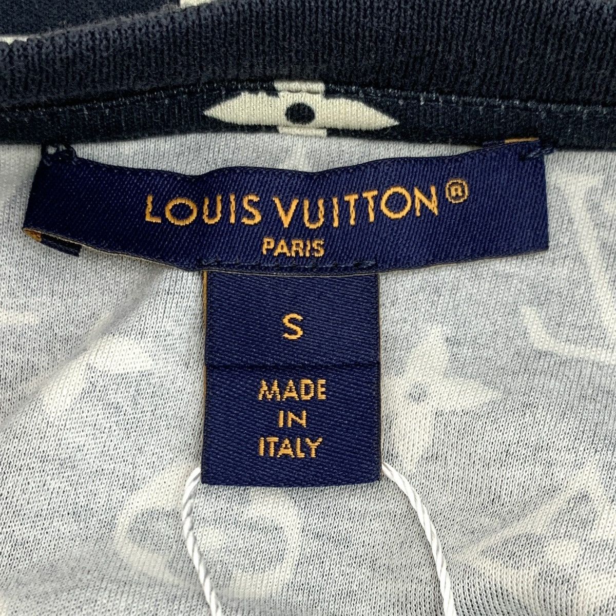 Louis Vuitton Louis Vuitton 23 collection Black Logo Cotton T-Shirt Size S / US 4 / IT 40 - 6 Thumbnail