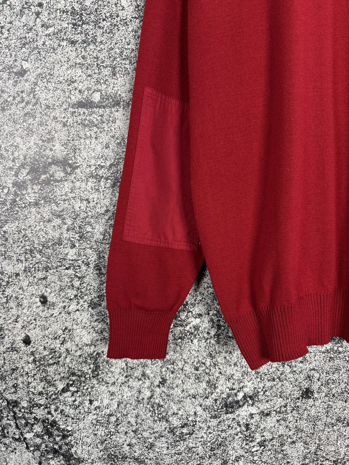 Paul & Shark Paul Shark Wool Sweater Red Henley Knit Made In Italy XL Size US XL / EU 56 / 4 - 14 Thumbnail