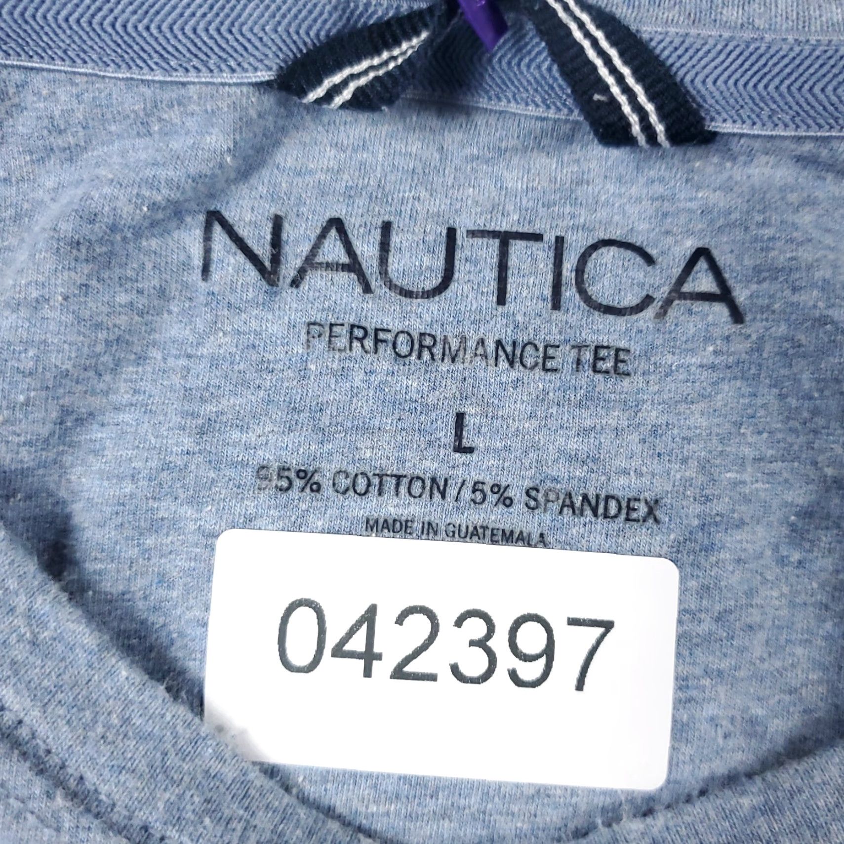 Nautica Nautica Shirt Mens Size Large Blue Short Sleeve Crew Neck All Seasons Logo Vintage No Size US L / EU 52-54 / 3 - 8 Thumbnail