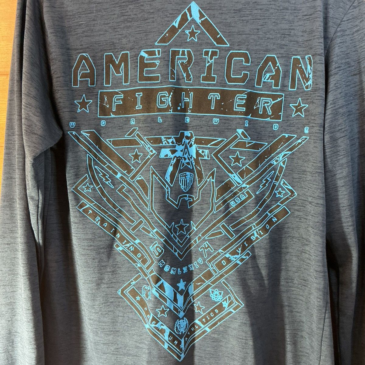 Other American Fighter Long Sleeve Shirt Men’s Med Blue MMA Style Size US M / EU 48-50 / 2 - 2 Thumbnail