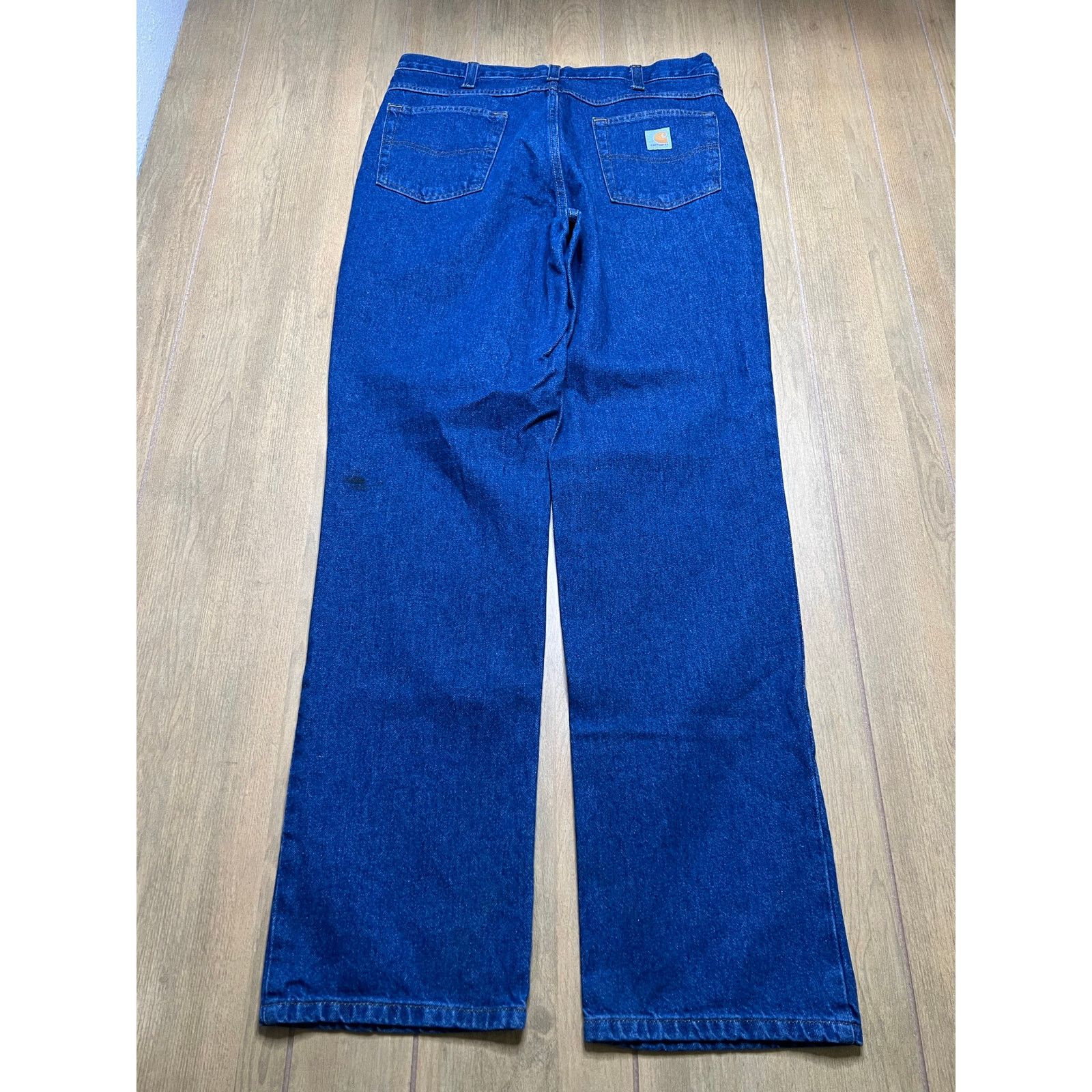 Carhartt Carhartt Jeans Mens 34x34 Blue Denim Utility Work Pants Y2K Size US 34 / EU 50 - 3 Thumbnail