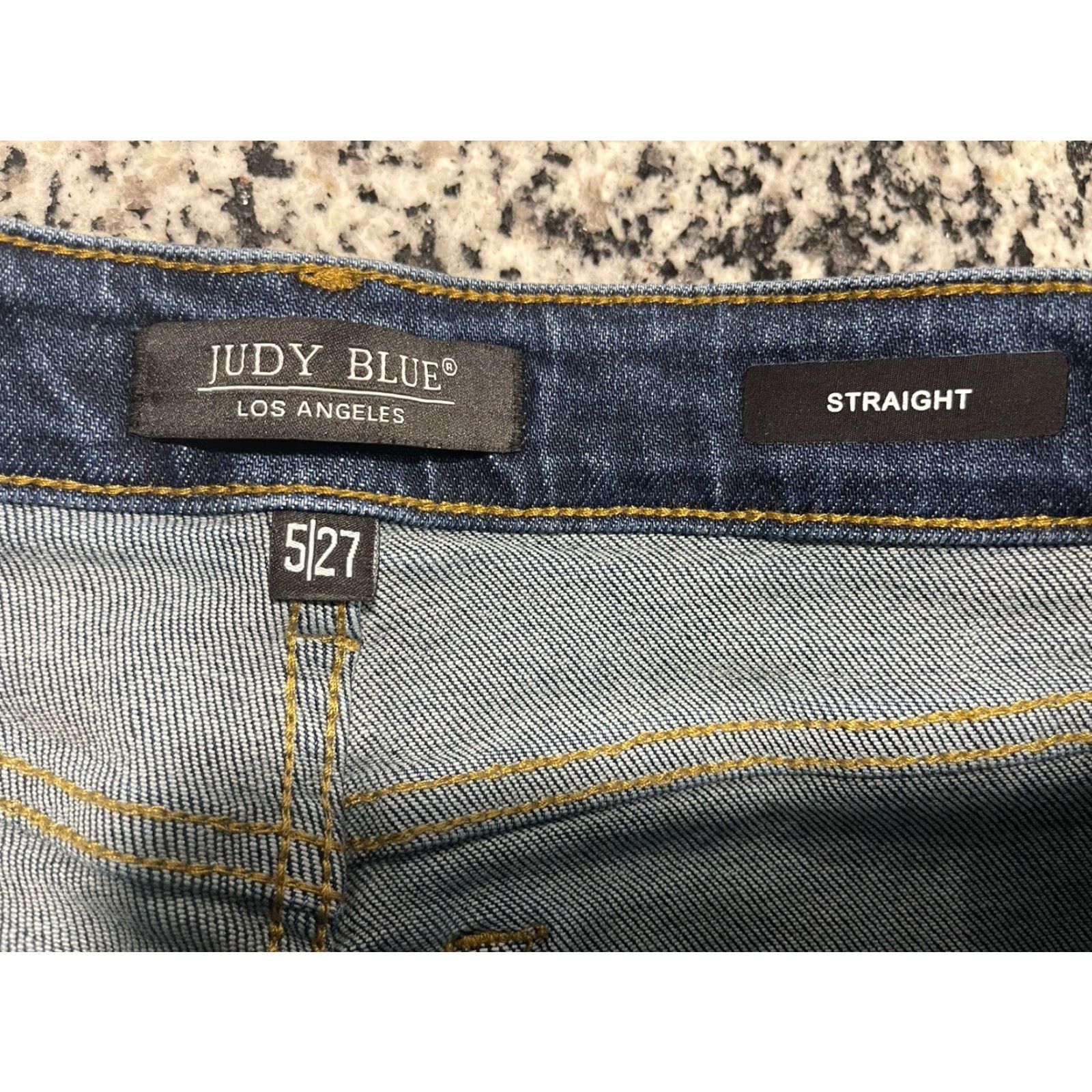 Vintage Judy Blue High Waist Straight Leg Denim Jeans Women 28 X 28.5 Blue 90s Size 28" / US 6 / IT 42 - 3 Thumbnail