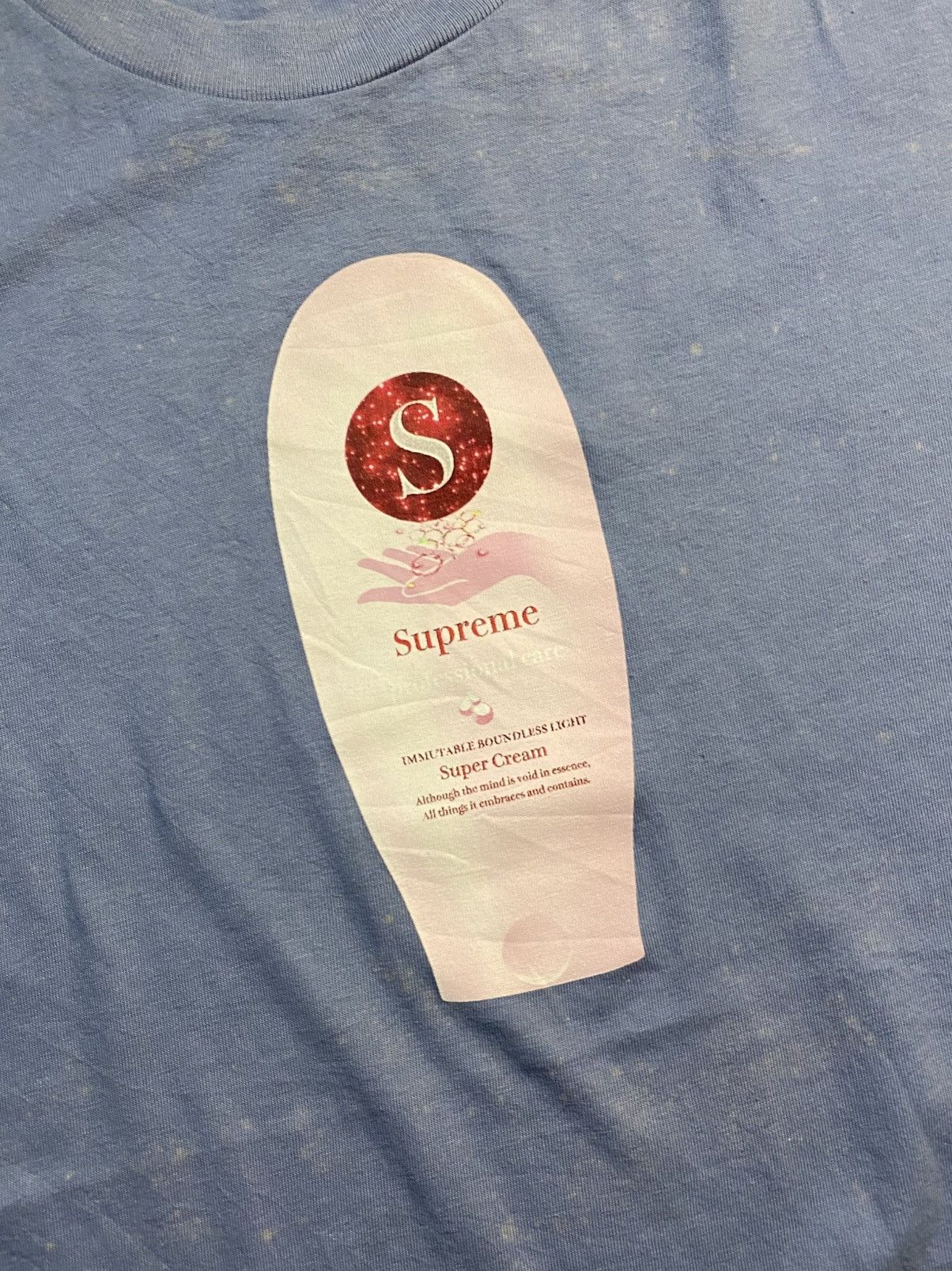 Supreme Supreme Super Cream Tee FW19 Size US XL / EU 56 / 4 - 7 Thumbnail