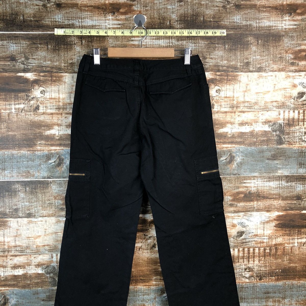 Japanese Brand A.V.V Black Cargo utility Multipocket Pants #A2436 Size 27" / US 4 / IT 40 - 16 Thumbnail