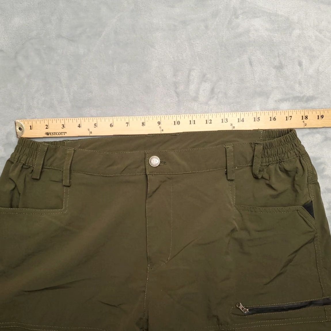 Vintage VINTAGE Mens Hiking Cargo Shorts 38 Stretch Nylon Outdoor Utility Zip Pocket Lightweight Size US 38 / EU 54 - 6 Thumbnail