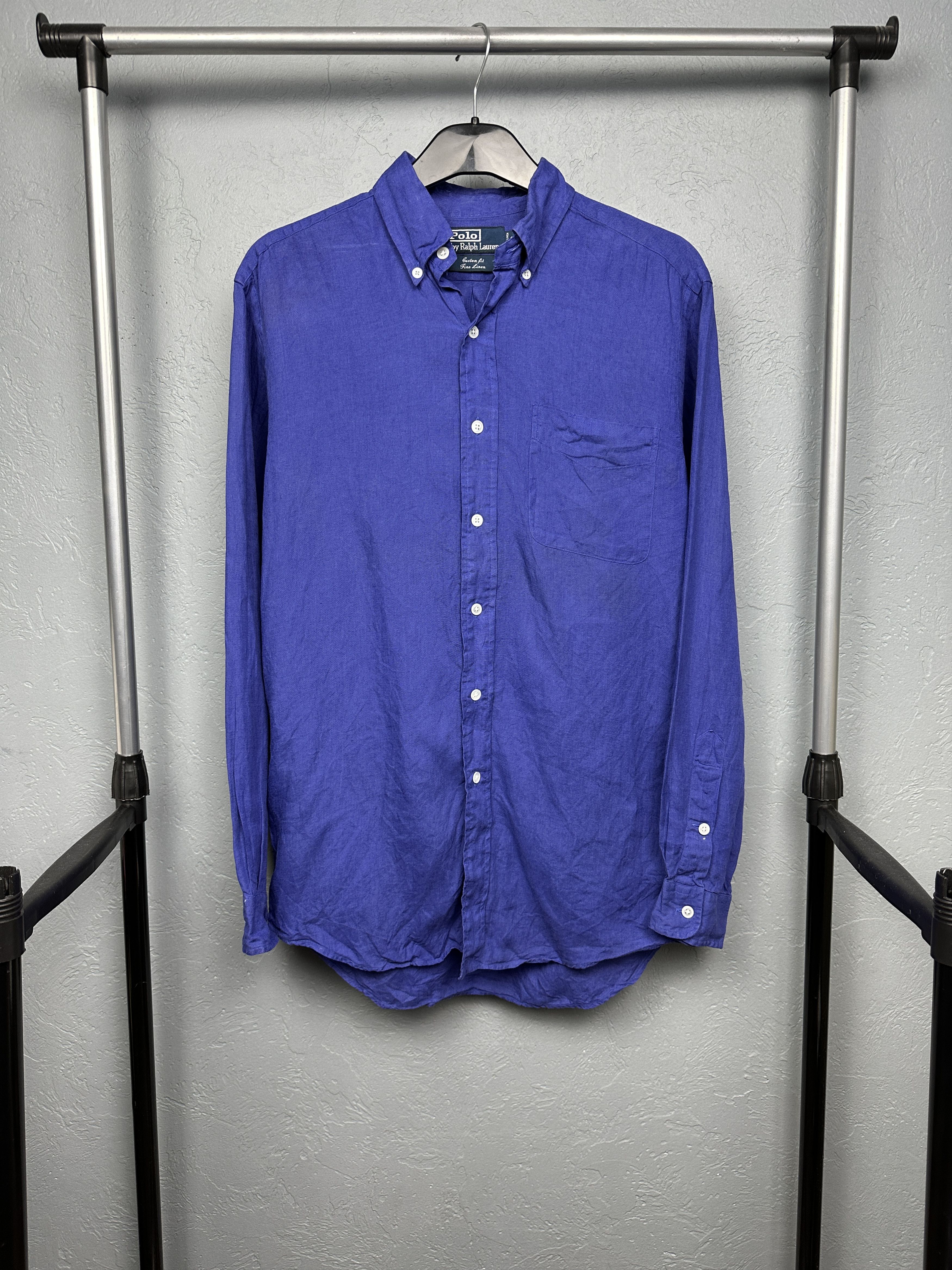 Polo Ralph Lauren Polo Ralph Lauren LINEN Long Sleeve Shirt Size US S / EU 44-46 / 1 - 1 Thumbnail