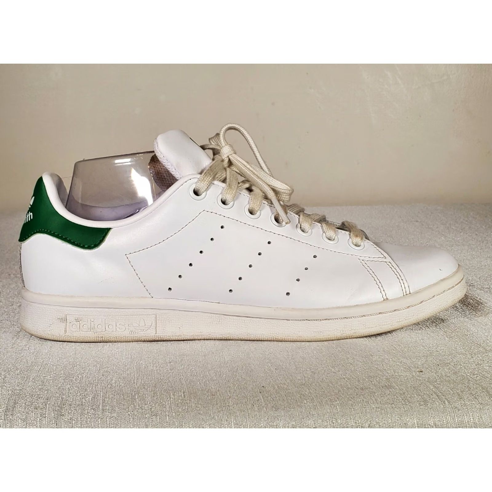 Adidas Adidas Stan Smith Sneakers White Green Tennis B24105 Women’s US 8.5 Leather Low Top Shoes, Tennis Theme, Original Size US 7 / IT 37 - 2 Thumbnail
