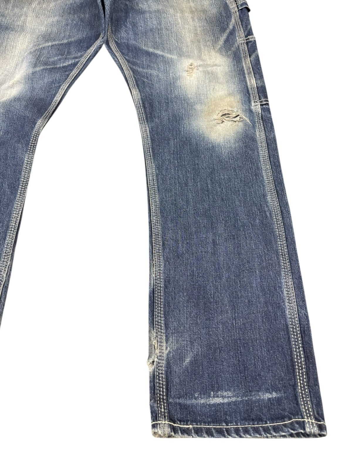 Vanquish Vintage Japanese Vanquish Mud Wash Distress Carpenter Jeans Size US 31 - 7 Thumbnail