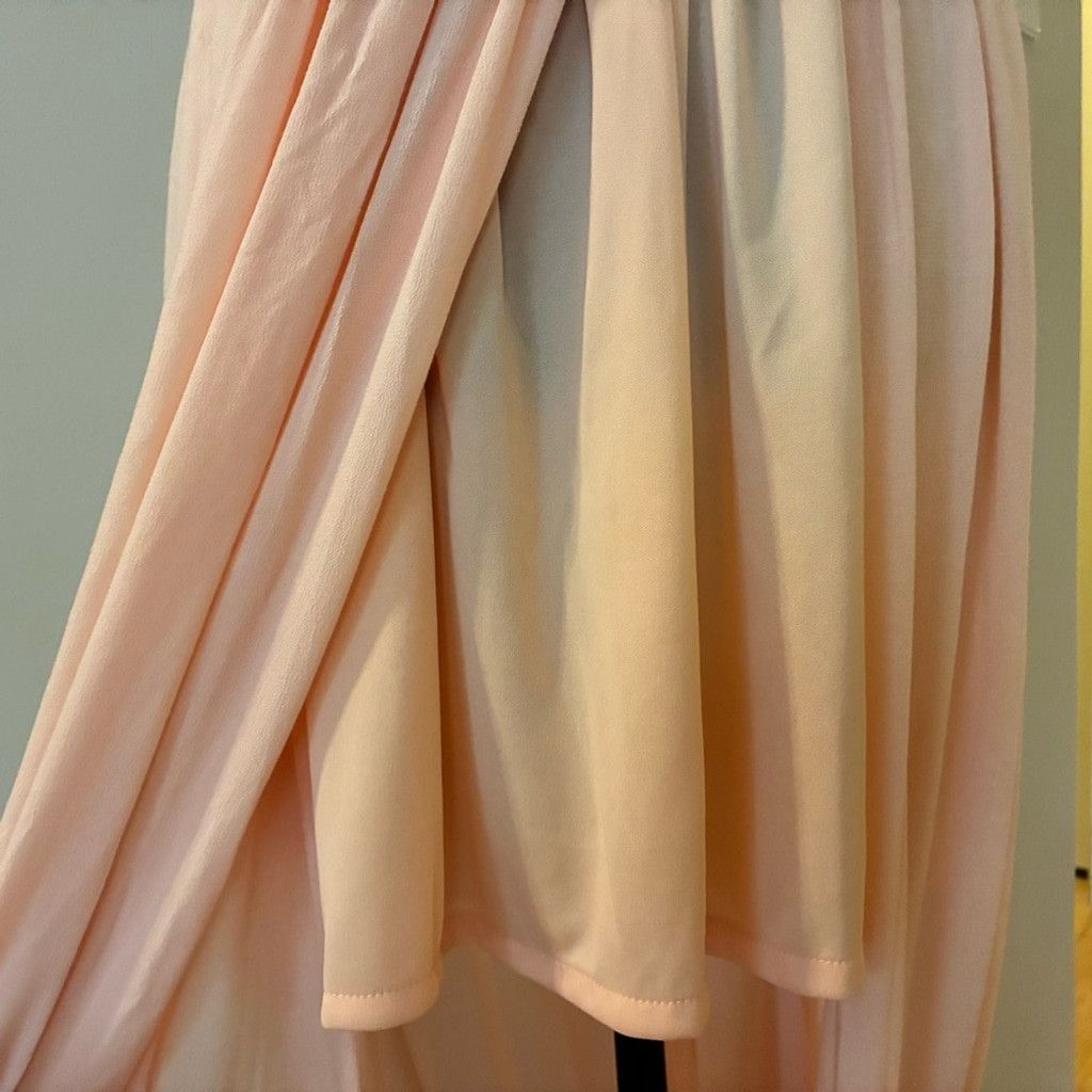 Other Altar'd State sz M Lace Sleeveless Peach Hi Lo Maxi Dress Size M / US 6-8 / IT 42-44 - 7 Thumbnail