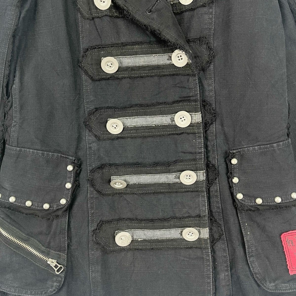 Japanese Brand × Seditionaries Algonquins Studed Denim Short Jacket Size M / US 6-8 / IT 42-44 - 9 Thumbnail