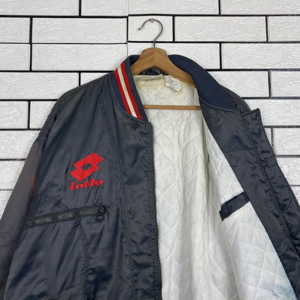 Lotto Sport 🔥SUN FADED STYLE VINTAE SATIN BOMBER JACKET LOTTO AC MILAN Size US L / EU 52-54 / 3 - 12 Thumbnail