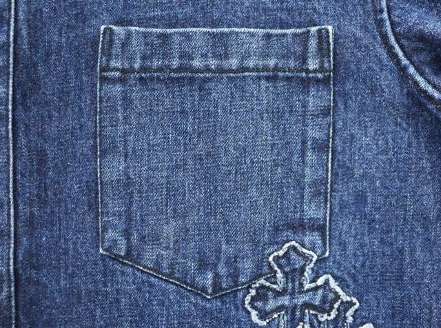 Chrome Hearts Chrome Hearts Cross Patch Denim Shirt Size US XL / EU 56 / 4 - 4 Thumbnail
