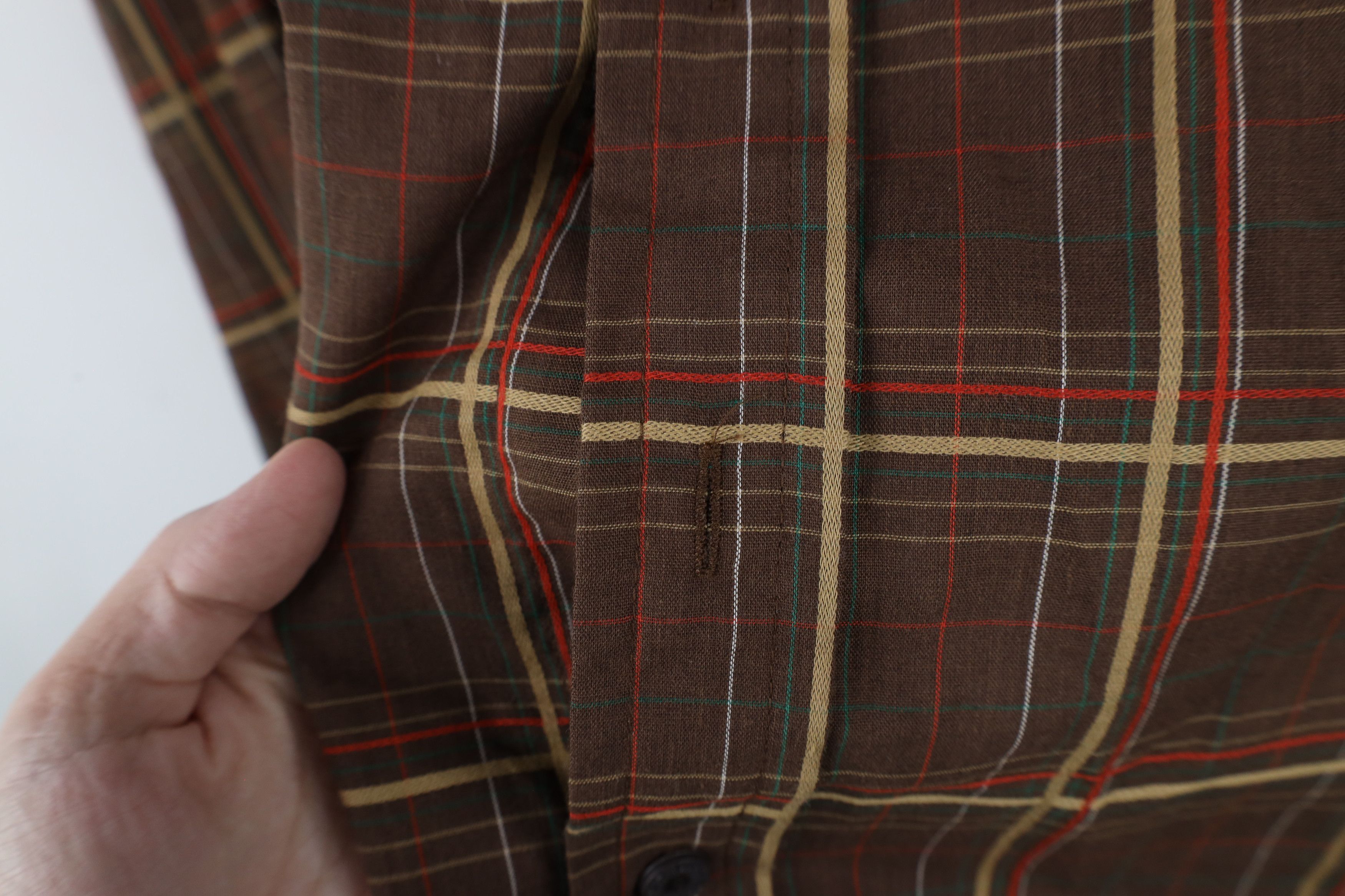 Vintage Vintage 60s 70s Streetwear Collared Button Shirt Plaid Size US S / EU 44-46 / 1 - 4 Thumbnail