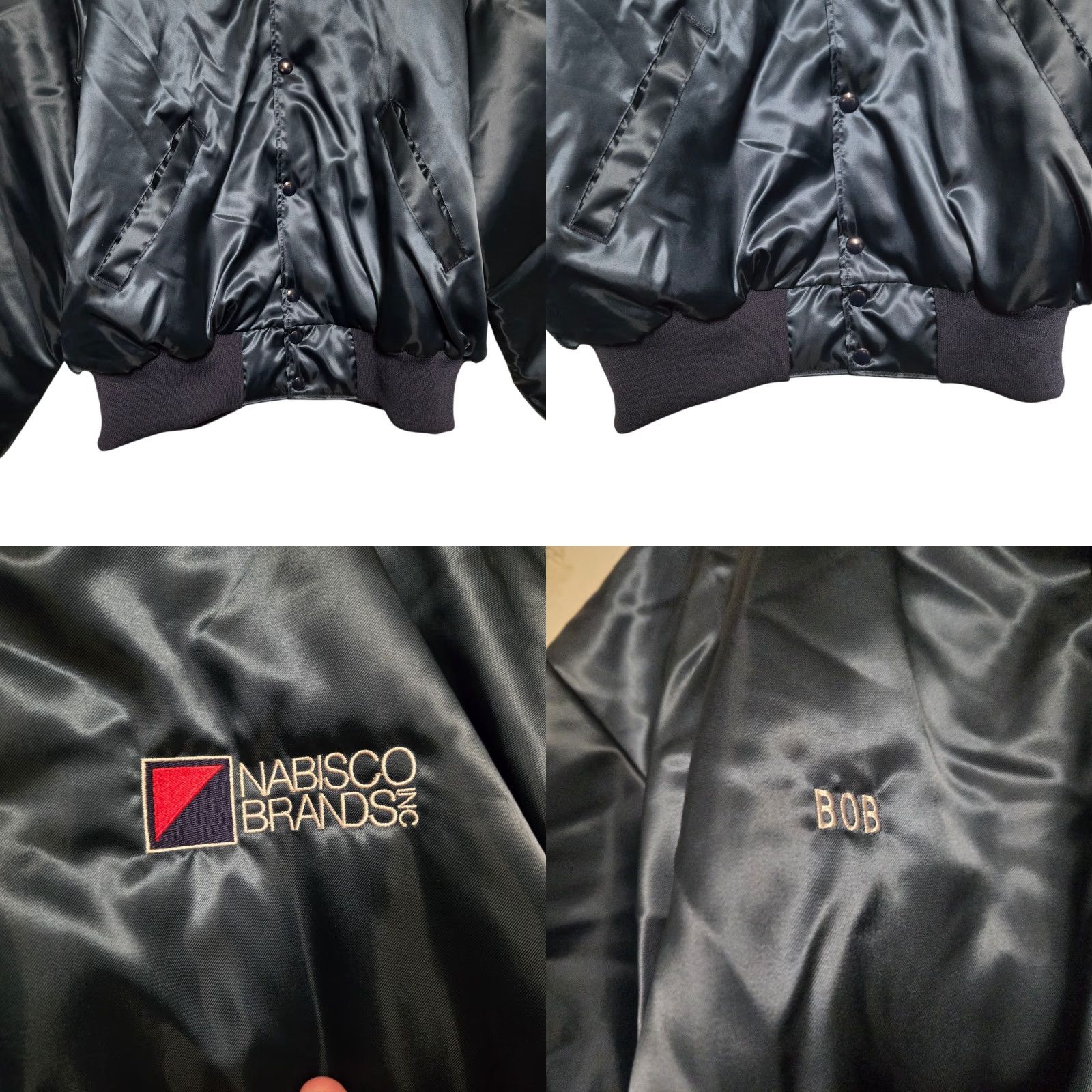 Vintage Vintage Nabisco Brands Inc. XL Blue Satin Bomber Jacket Men's 80s User: Vintage Nabisco Brands Inc. XL Blue Satin Bomber Jacket Men's 80s Size US XL / EU 56 / 4 - 8 Thumbnail