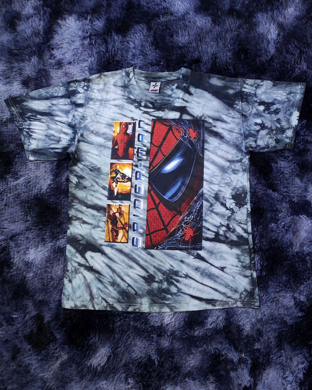 Marvel Comics × Vintage 2002 Spider-Man 1 mexican bootleg tie dye tee 🕷️ Size US XL / EU 56 / 4 - 3 Thumbnail