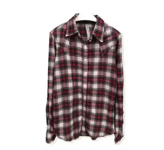 Vintage Vintage Red Button Plaid Tartan Flannel Shirt 👕 Size US S / EU 44-46 / 1 - 1 Thumbnail