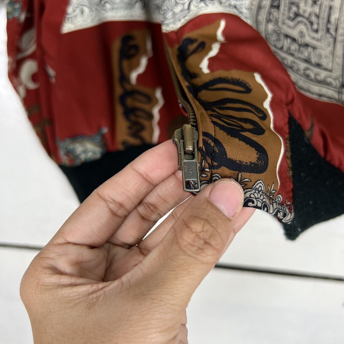 Japanese Brand 🔥 VINTAGE JAPANESE AKIYA BAROQUE BOMBER JACKET RARE DESIGN Size US M / EU 48-50 / 2 - 15 Thumbnail