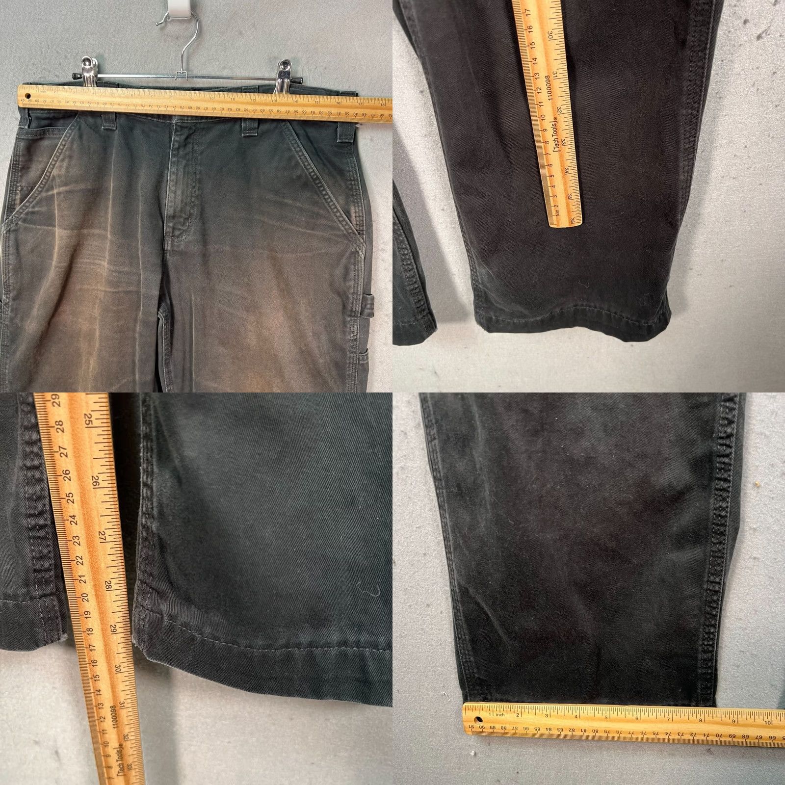Carhartt Carhartt Mens Pants 34x30 Black Relaxed Fit Carpenter 100% Cotton Canvas Size US 34 / EU 50 - 8 Thumbnail