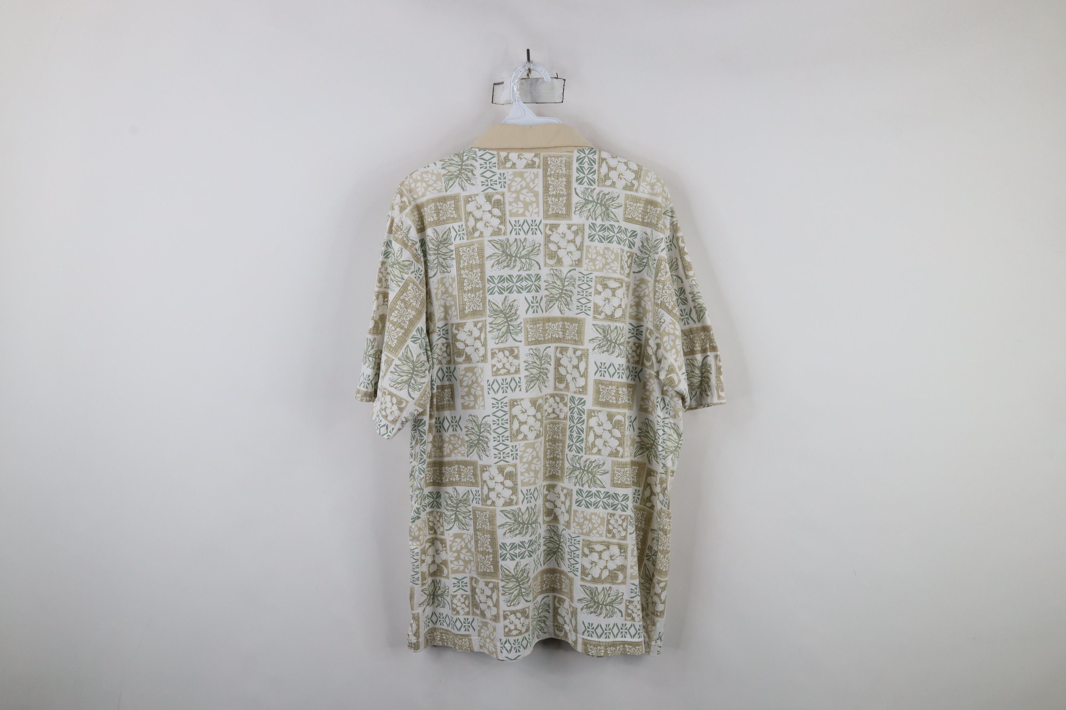 Vintage Vintage 90s Streetwear Floral All Over Print Polo Shirt Size US L / EU 52-54 / 3 - 8 Thumbnail
