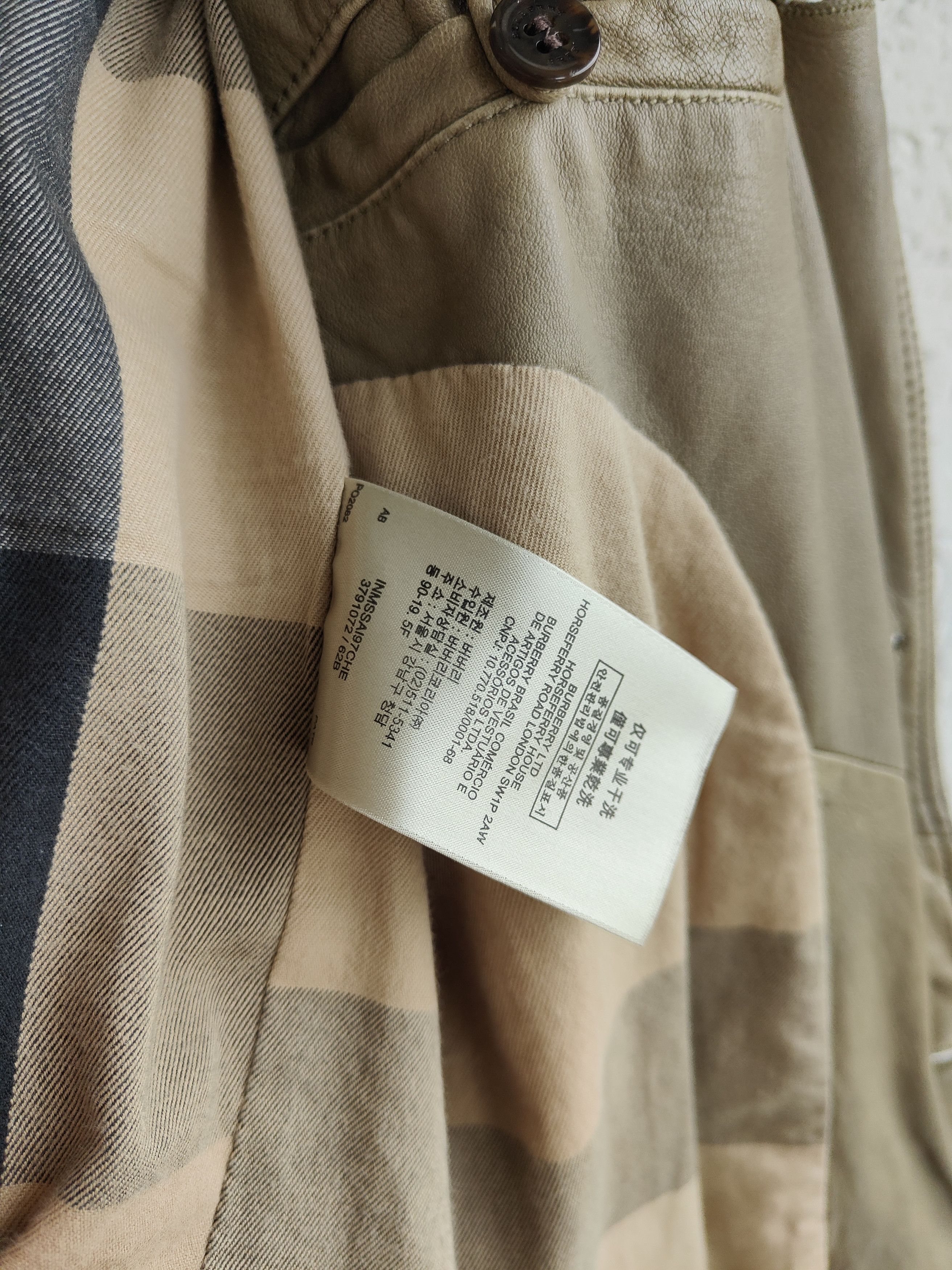 Burberry Burberry Brit Lamb Leather Field Jacket Size US XXL / EU 58 / 5 - 9 Thumbnail