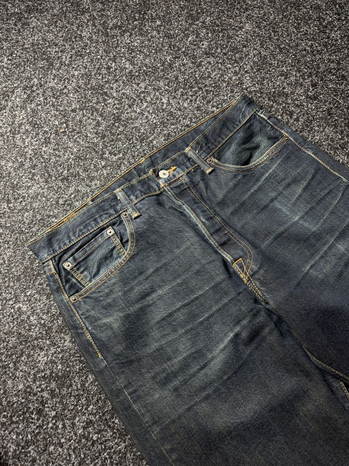Levi's 00s Y2K USA Levi’s 501 Dark Wash Straight Leg Jeans W34 Size US 34 / EU 50 - 3 Thumbnail