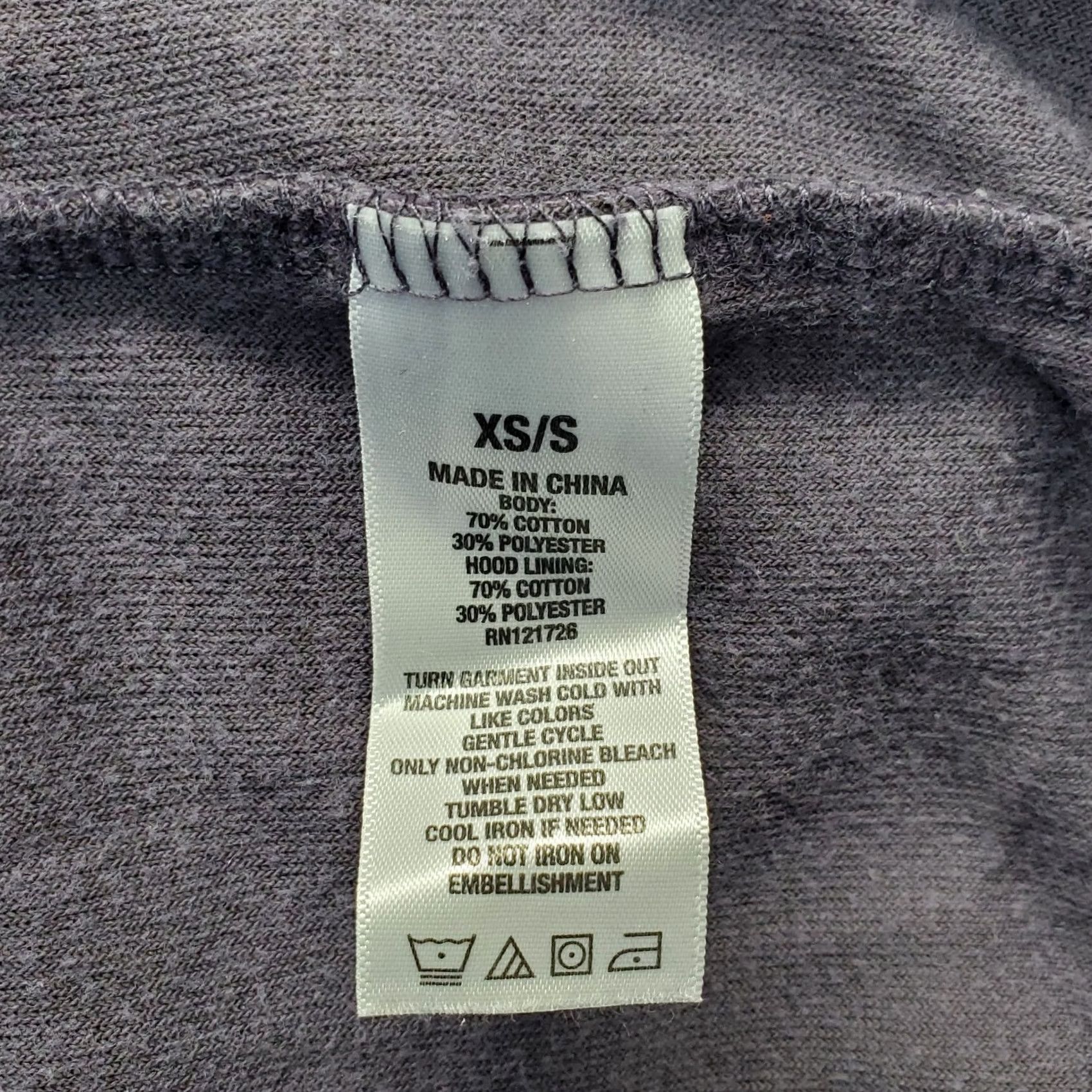 Vintage Aéropostale Velour Pullover Hoodie Women XS Purple Cotton Long Sleeve Drawstring Hoodie Women XS Purple Velour Pullover COTTON Long Sleeve Size XS / US 0-2 / IT 36-38 - 6 Thumbnail