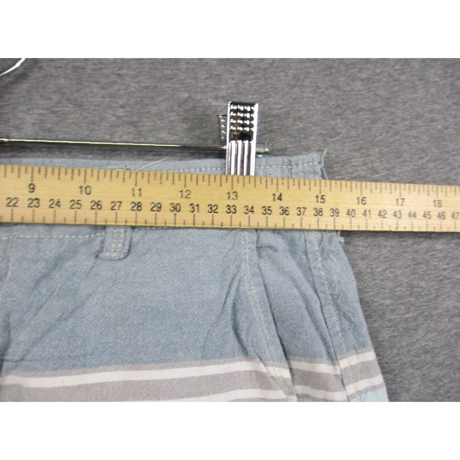 Vintage VINTAGE Aeropostale Shorts 31 Men's Blue Stripe Pockets Cotton Casual Beach Preppy Size US 30 / EU 46 - 3 Thumbnail