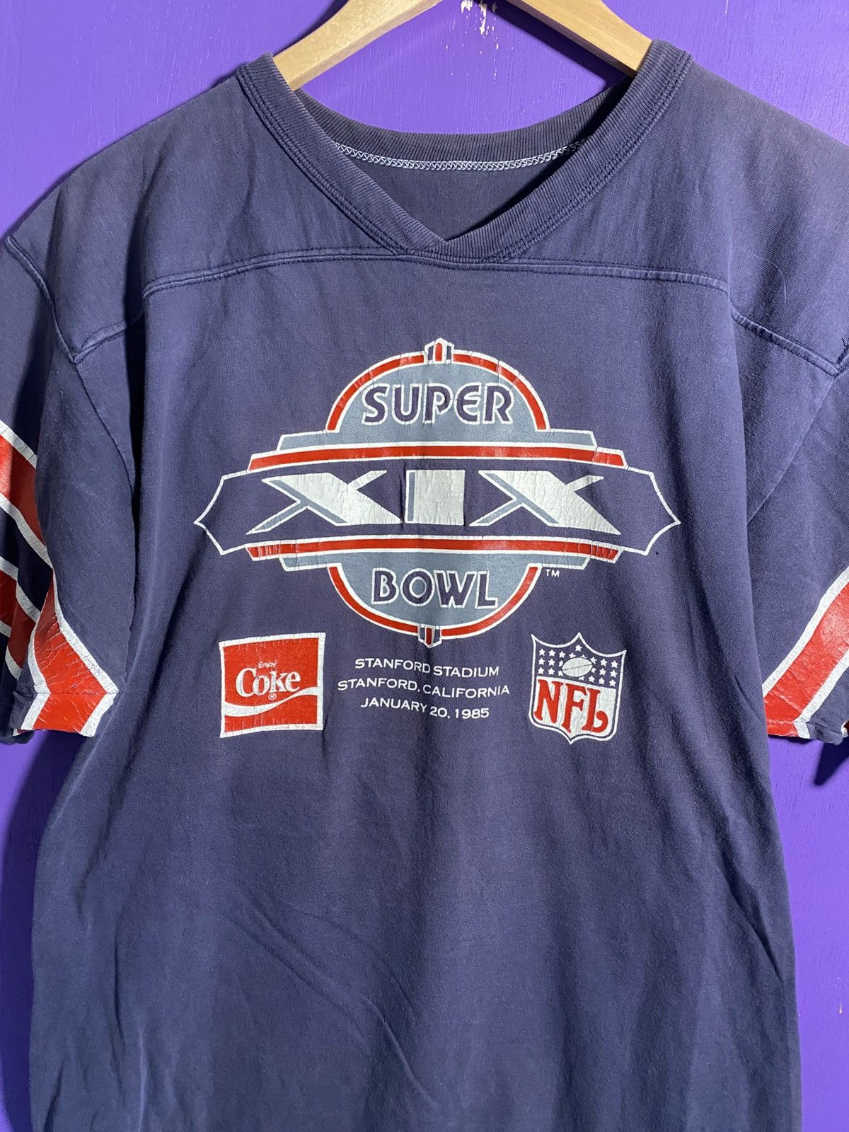 NFL Vintage 1985 Super bowl XIX Coca-Cola jersey shirt Size US M / EU 48-50 / 2 - 3 Thumbnail