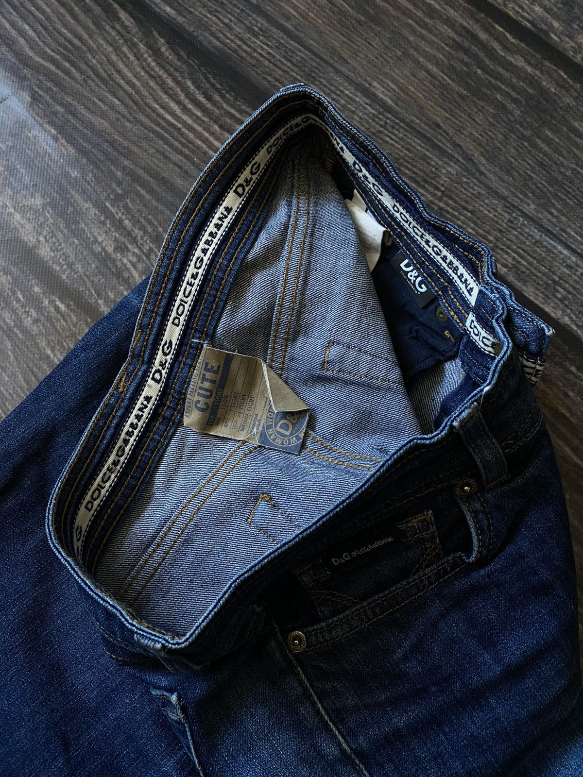 Dolce & Gabbana × Vintage Dolce & Gabbana metal logo denim pants Size 26" / US 2 / IT 38 - 5 Thumbnail