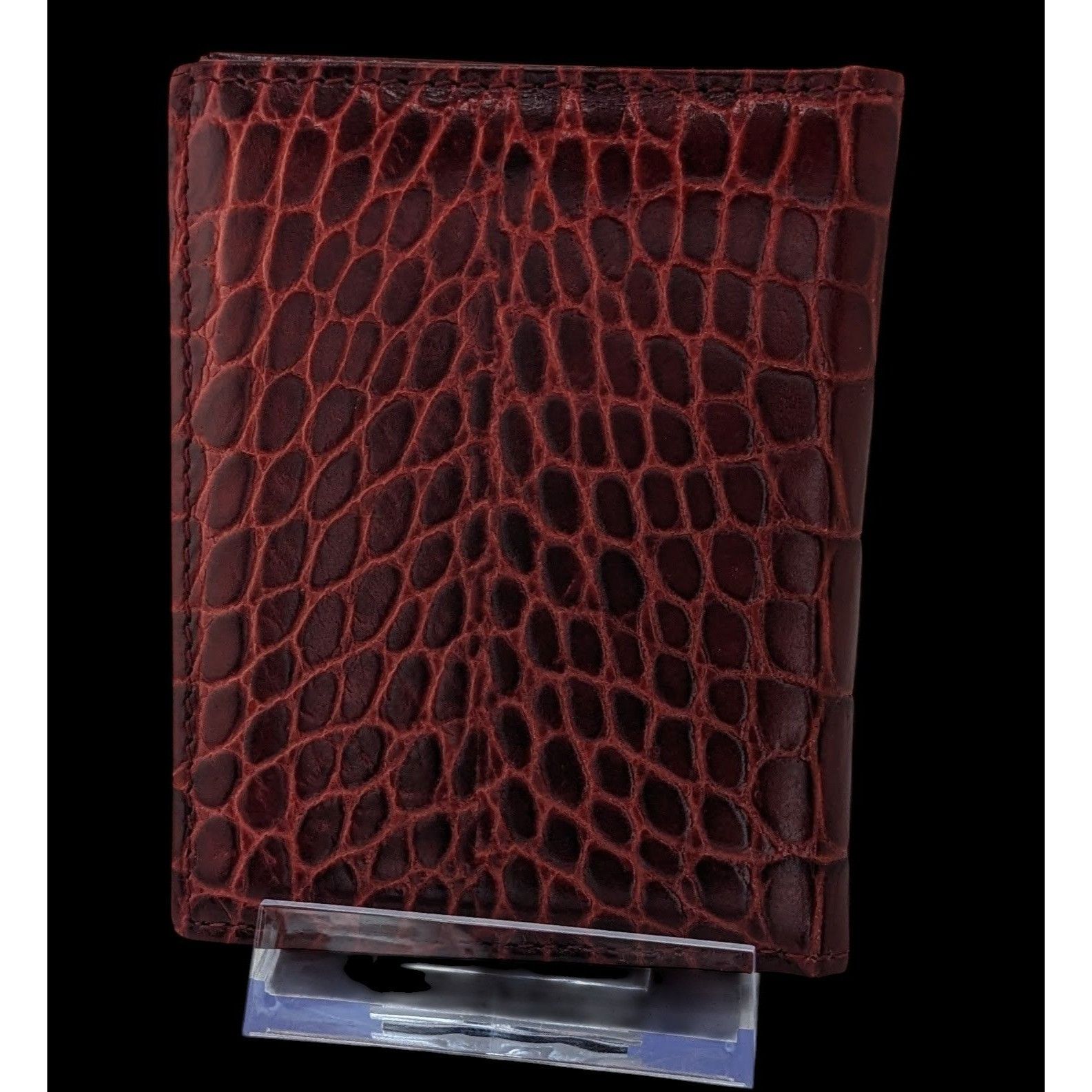 Other Graphic Image Genuine Leather Crocodile Texture ID Holder Wa Size ONE SIZE - 1 Thumbnail