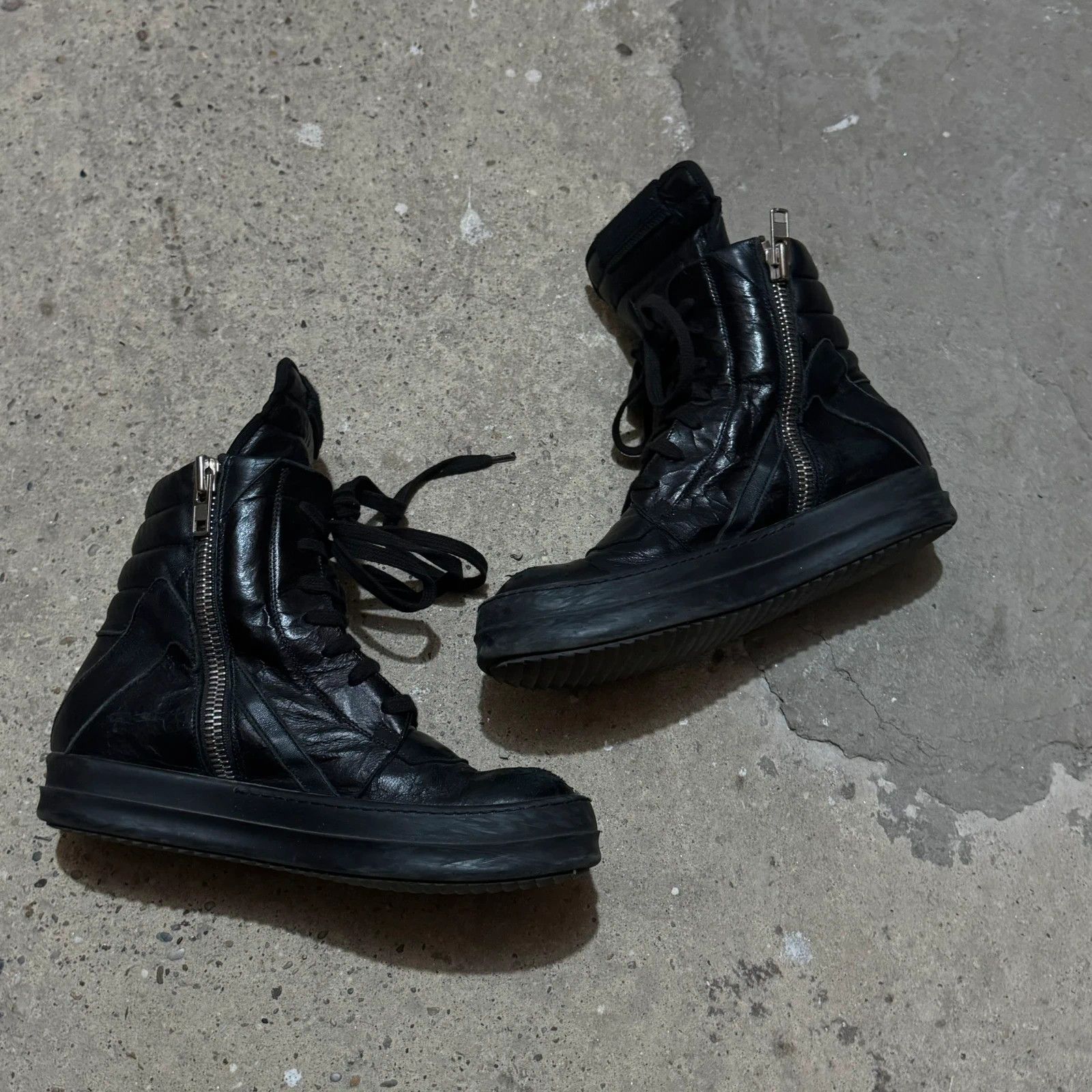 Rick Owens Vintage Rick Owens Geobasket triple black Size US 6 / IT 36 - 3 Thumbnail