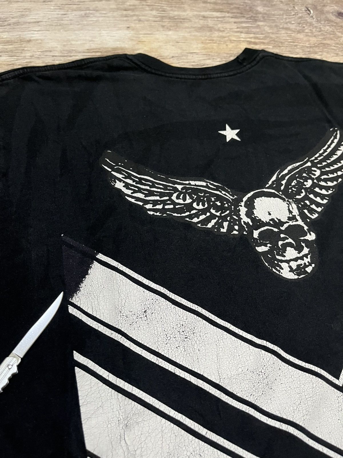 Chrome Hearts Chrome Hearts Joe Foti Mahalia Wing Skull Arrows Tee Black Size US XL / EU 56 / 4 - 9 Thumbnail