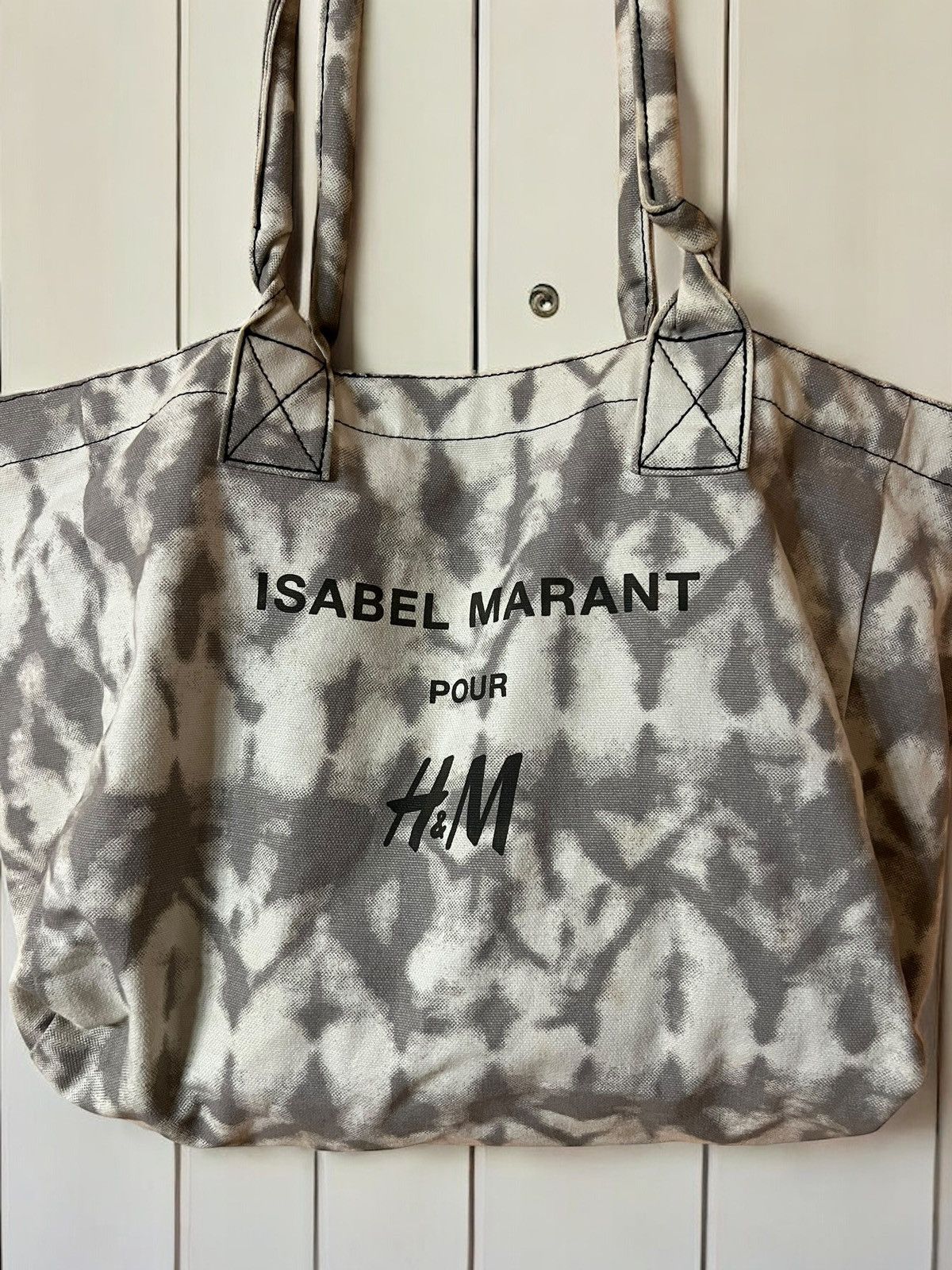 Comme des Garcons × Isabel Marant ISABEL MARANT DYED HANDBAG for H&M TWO SIDE LOGO Y2K Size ONE SIZE - 2 Thumbnail