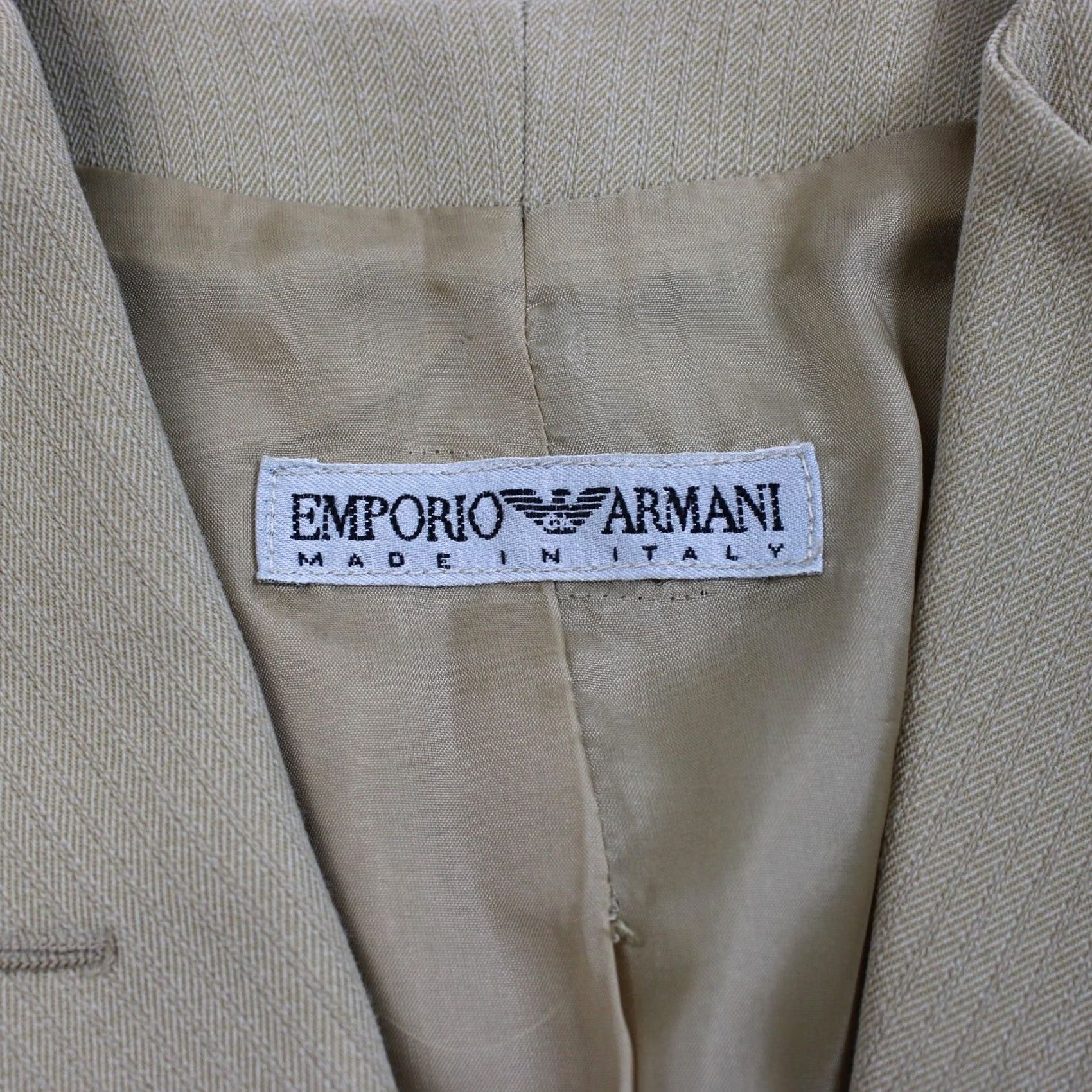 Emporio Armani Emporio Armani Jacket Womens 42 Beige Vintag Blazer Women Wool Blend Italy Quiet Luxury Size M / US 6-8 / IT 42-44 - 3 Thumbnail