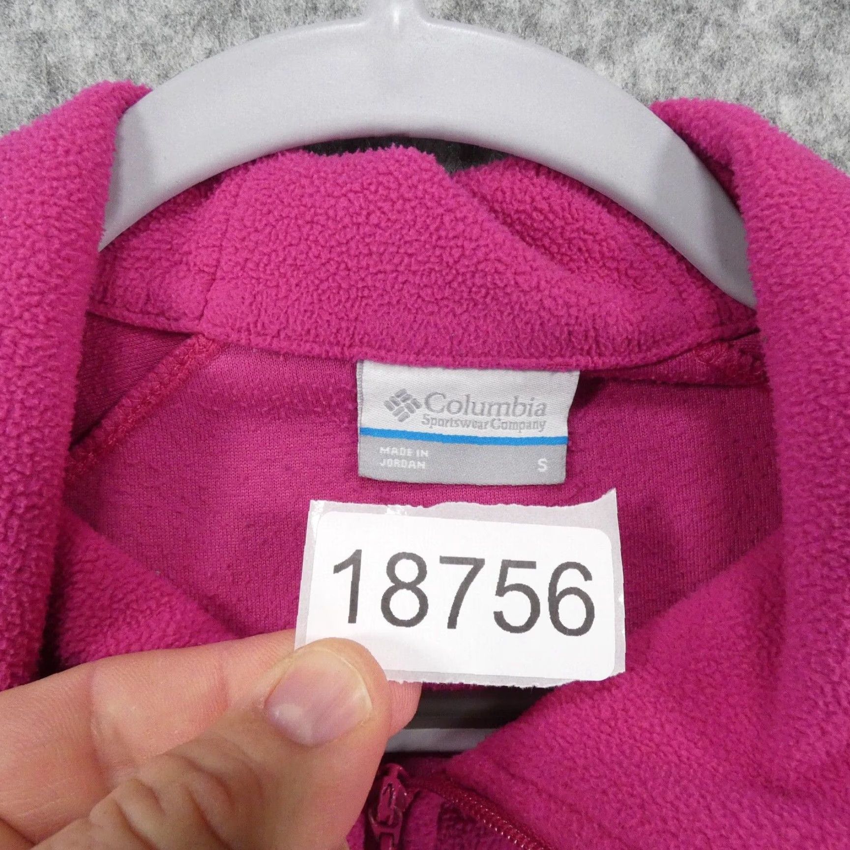 Pinko Columbia Fleece Womens Small Pullover 1/4 Zip Pink Sweatshirt Sweater Size S / US 4 / IT 40 - 7 Thumbnail