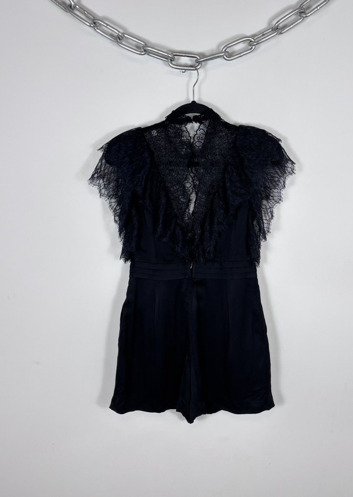 Sandro Sandro Paris NWT Women’s Black Mini Jumpsuit Playsuit Size XS / US 0-2 / IT 36-38 - 2 Thumbnail