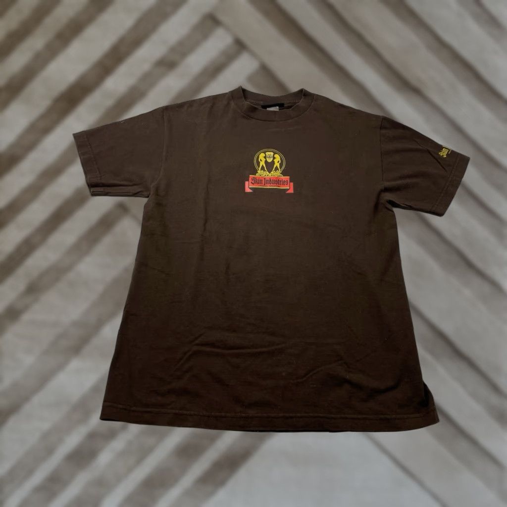 Skin VINTAGE Skin Skater Surfer Graphic T Shirt Mens Size Medium USA 90s Brown Cotton Short Sleeve Crew Neck M Size US M / EU 48-50 / 2 - 1 Thumbnail