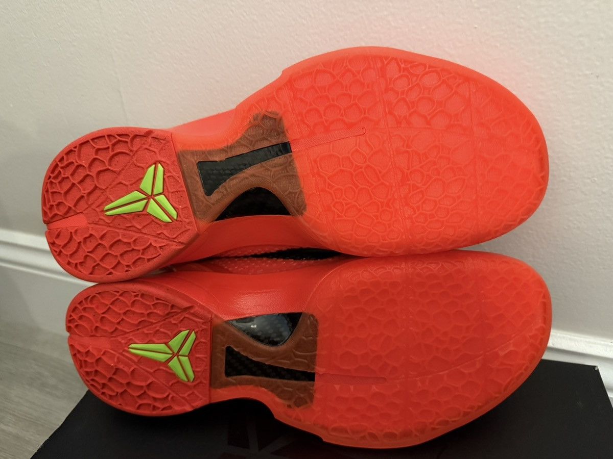 Nike Nike Zoom Kobe 6 Protro Reverse Grinch Crimson Black Sz 11 Size US 11 / EU 44 - 8 Thumbnail