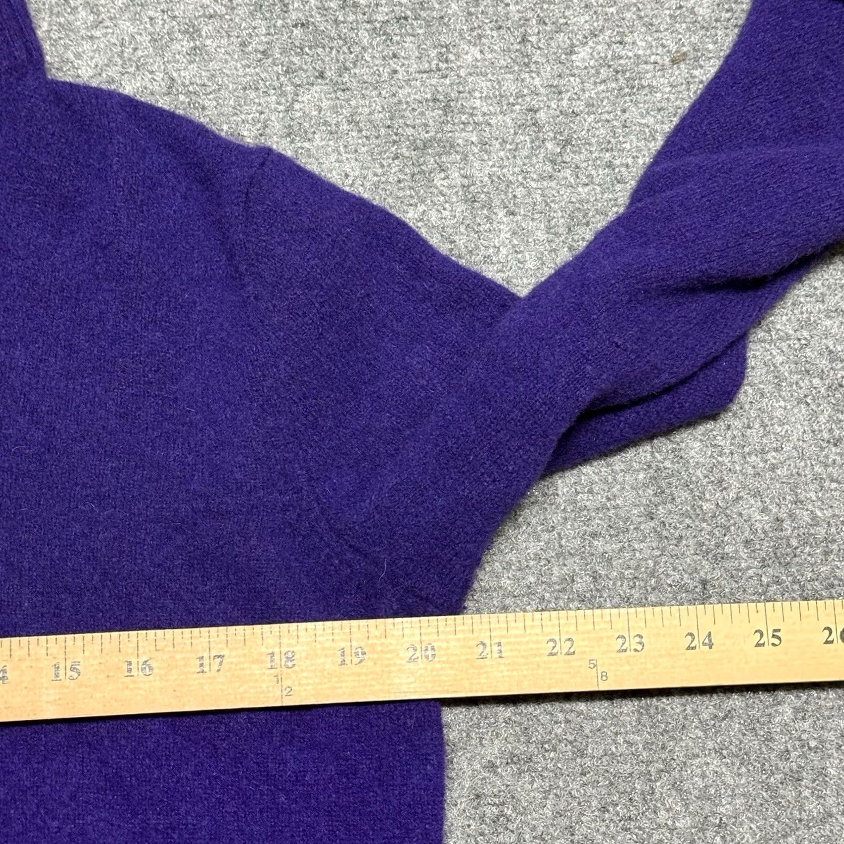 Ralph Lauren VINTAGE Ralph Lauren Sweater Shirt Men M Purple Merino Wool Angora Shawl Collar Pullover 90s Classic Preppy Size US M / EU 48-50 / 2 - 6 Thumbnail