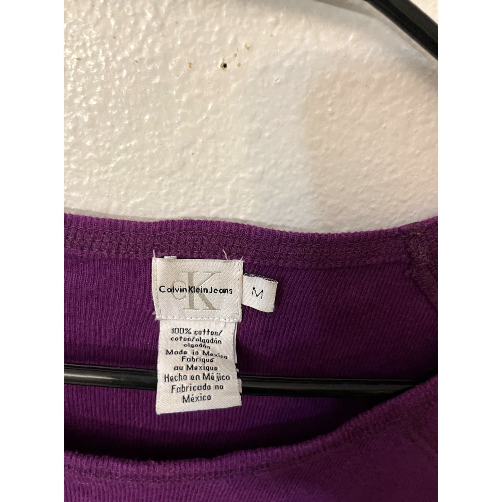 Calvin Klein calvin klein t-shirt Size Medium Purple long sleeve Size M / US 6-8 / IT 42-44 - 3 Thumbnail
